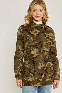 Kayla Camo Jacket | Green