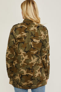 Kayla Camo Jacket | Green