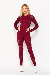 Brooklyn-Ave83-Two Piece  Long Sleeve Yoga Set