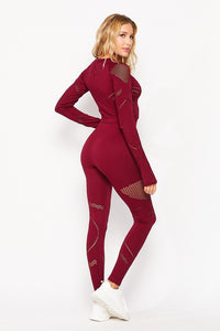 Brooklyn-Ave83-Two Piece  Long Sleeve Yoga Set