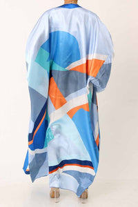 Blue Multi Color Kimono