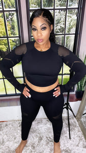 Brooklyn-Ave83-Two Piece  Long Sleeve Yoga Set