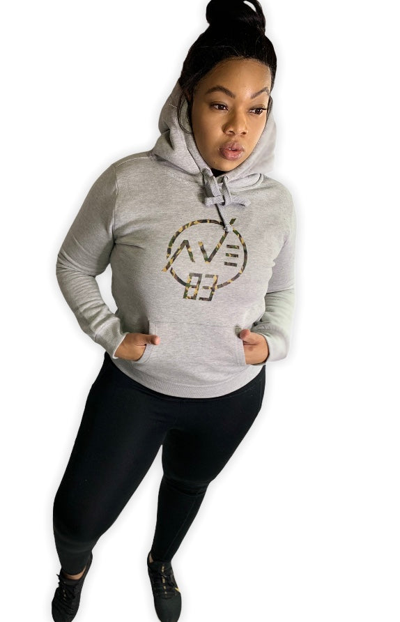 Grey AVE83 Pull Over Hoodie