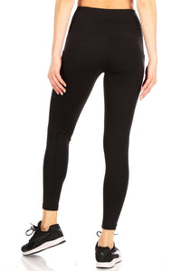 Tummy Control High Waisted Leggings | Black