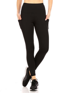 Tummy Control High Waisted Leggings | Black