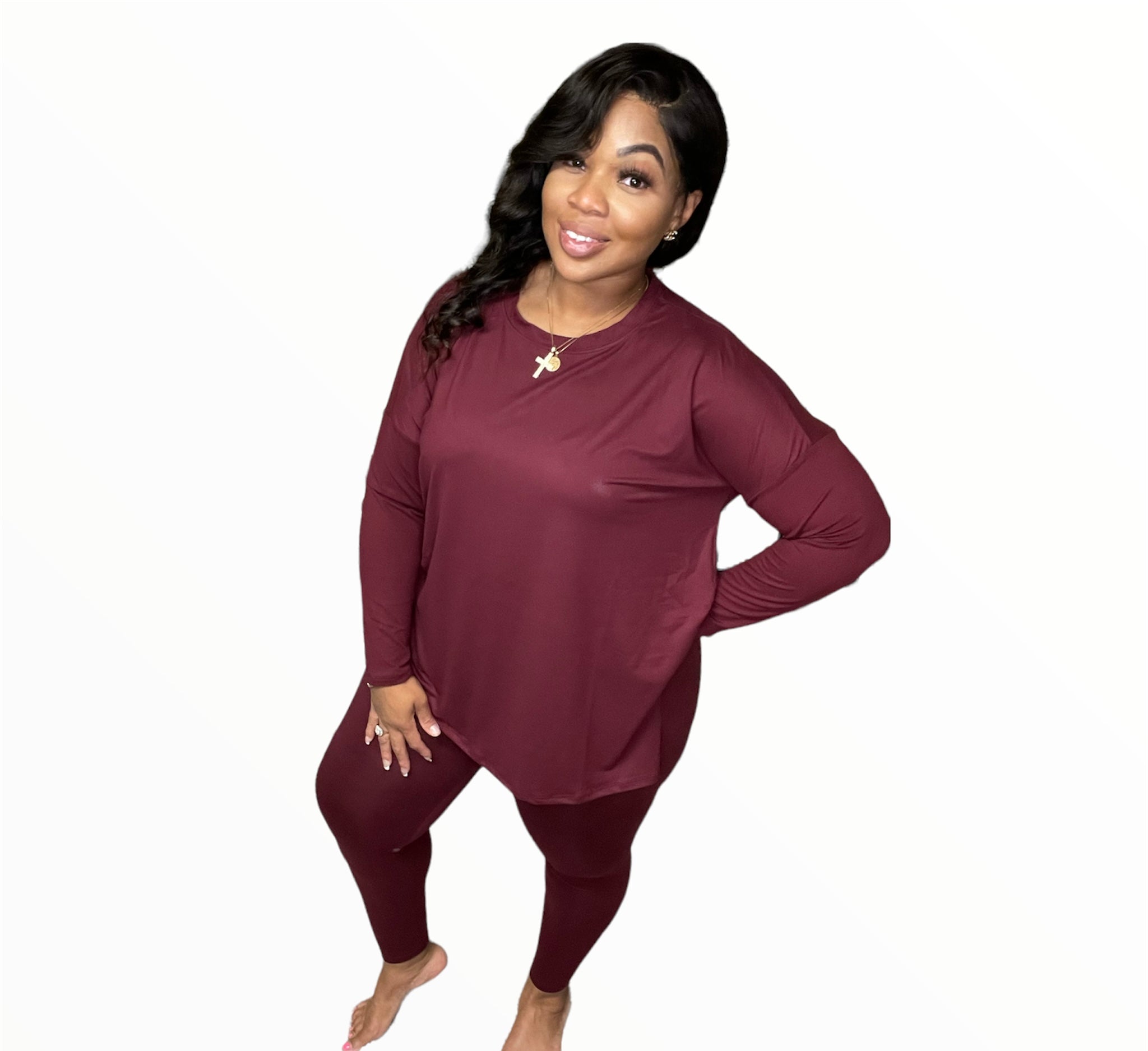 Essence 2PC Set | Dk. Burgundy